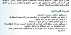 اهم شروط برنامج جدير 1445
