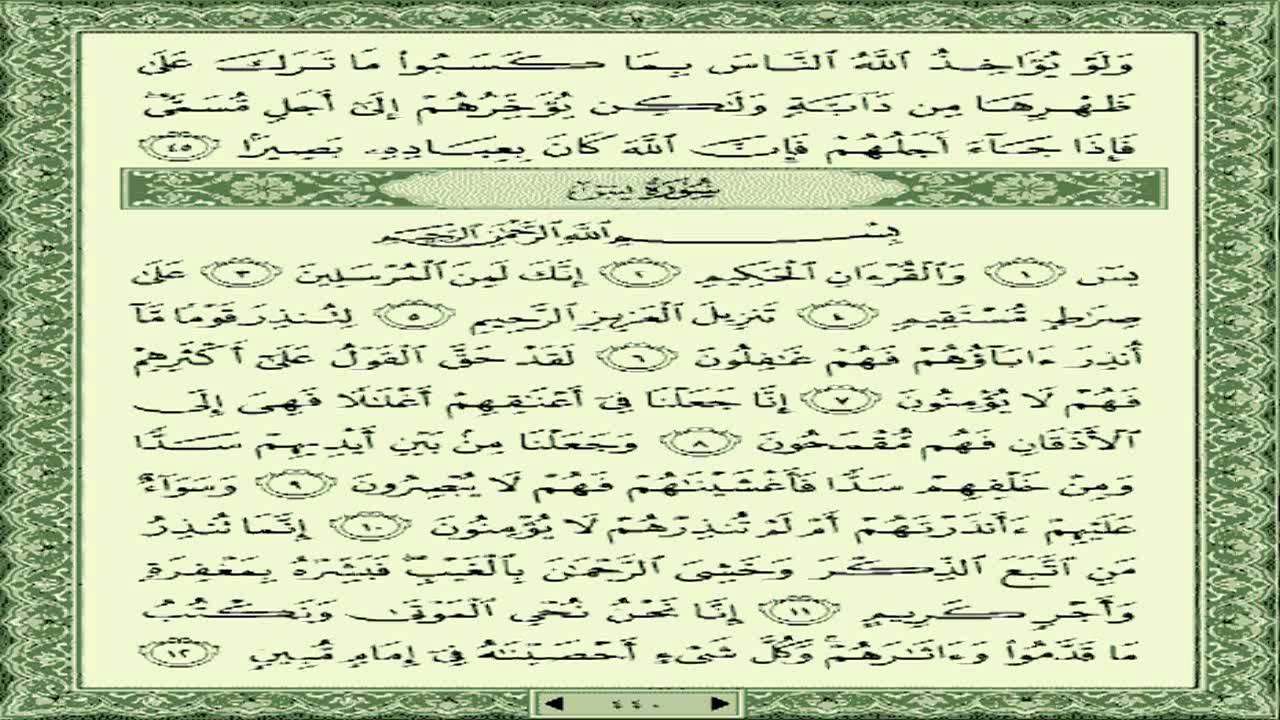 ما القيم الموجودة في سورة يس