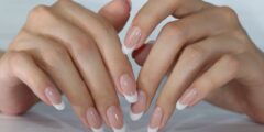 موديلات أظافر جل فرنش ألوان