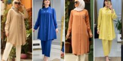موديلات قمصان نسائية تركية طويلة 2024