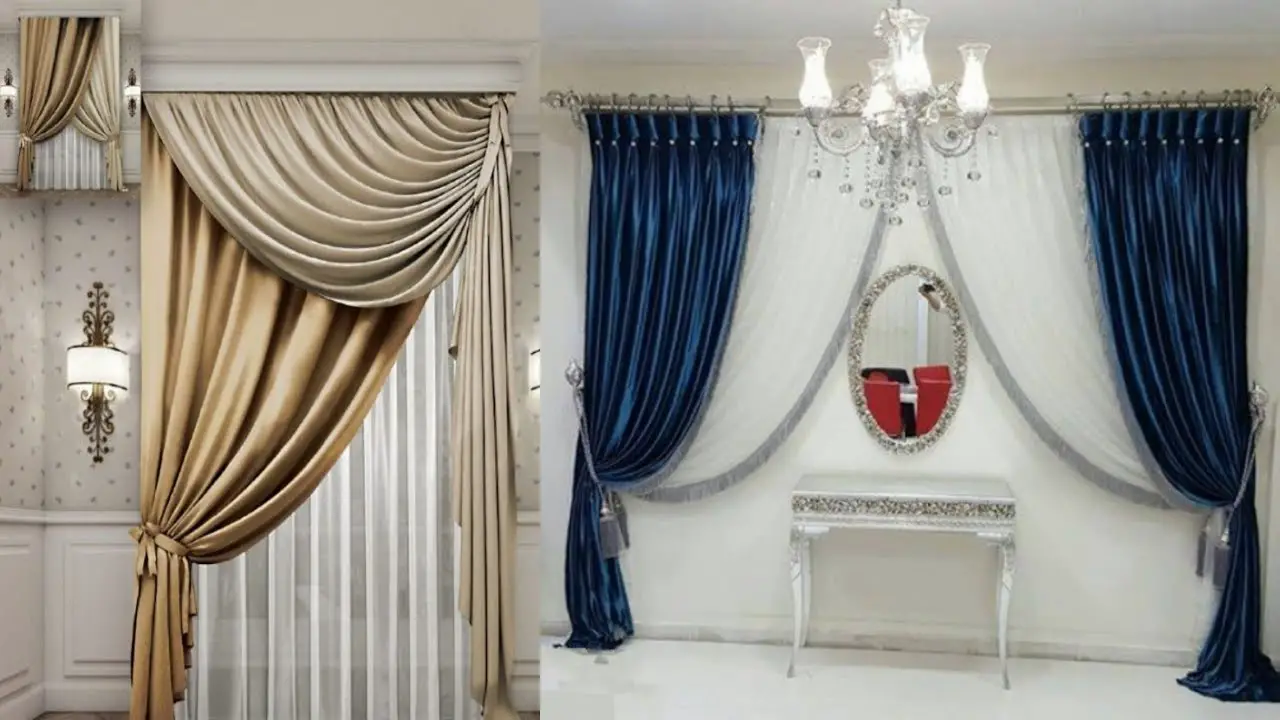 موديلات ستائر حديثة 2024 سادة
