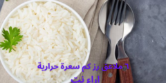 ٦ ملاعق رز كم سعرة حرارية